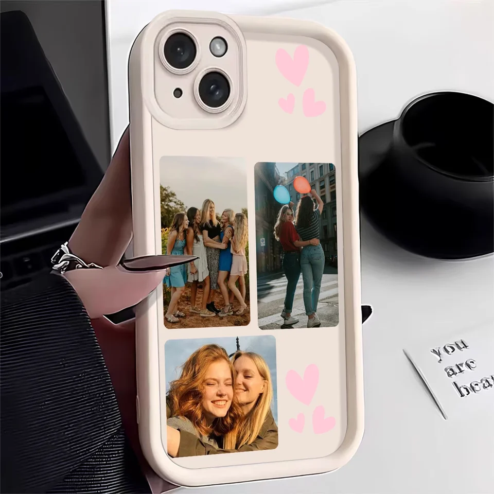 Funda Personalizable con Foto Familiar para iPhone 17 16 15 14 13 12 11 Pro Max Mini SE 2020 2022 Air XS XR 6 7 8 Plus 16e 3