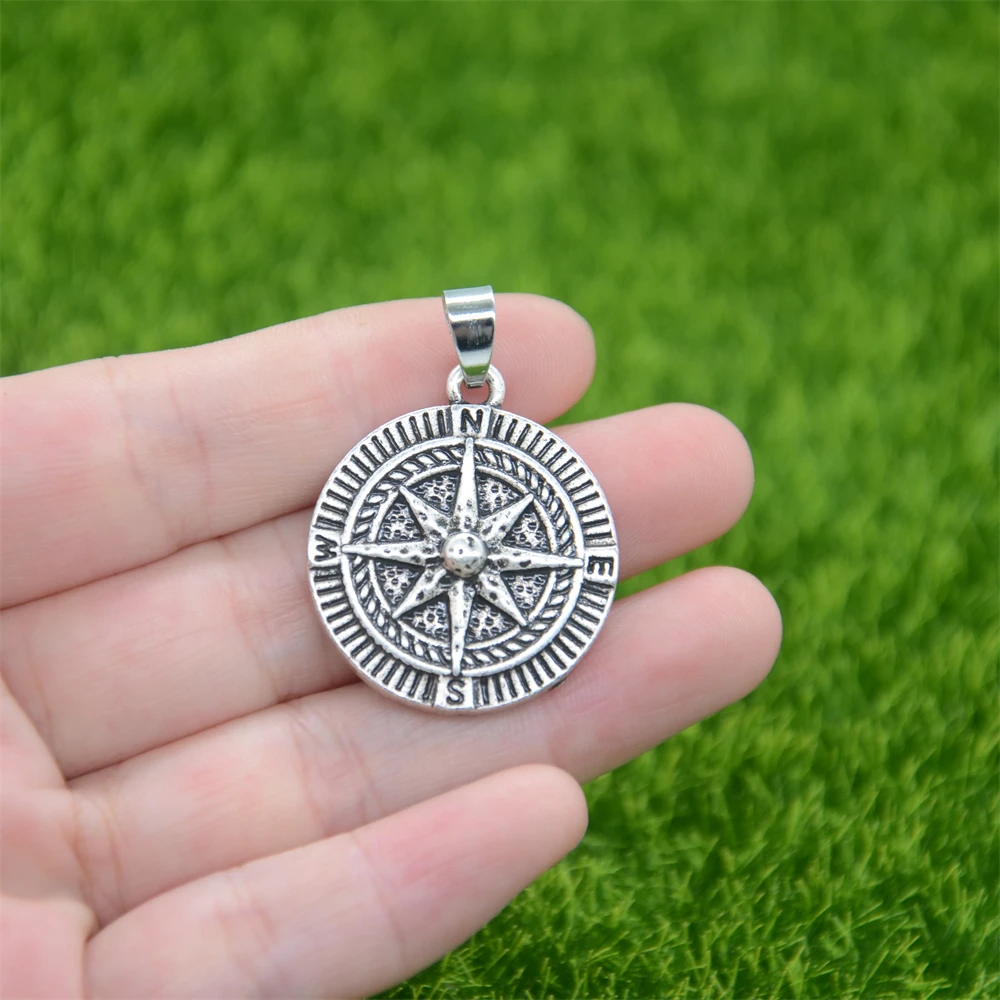 Retro Compass Pendant Vintage Necklace Men Women Never Lost Inspirational Jewelry Gifts For Best Friends Dropshipping