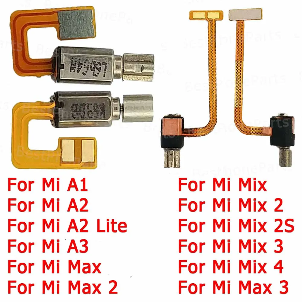 Piezas de repuesto para Xiaomi Mi Mix 2 S, 3, 4, A1, 5X, A2 Lite, 6X, A3, Max 2, reparación de vibración, Motor vibrador
