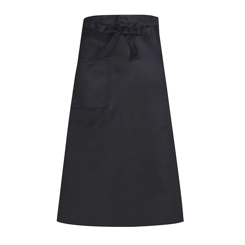 

1pc Aprons Half-Length Long Waist Apron Catering Baking Bar Chefs Waiters Uniform Ladies Mens Short Waist Apron Kitchen Supplies