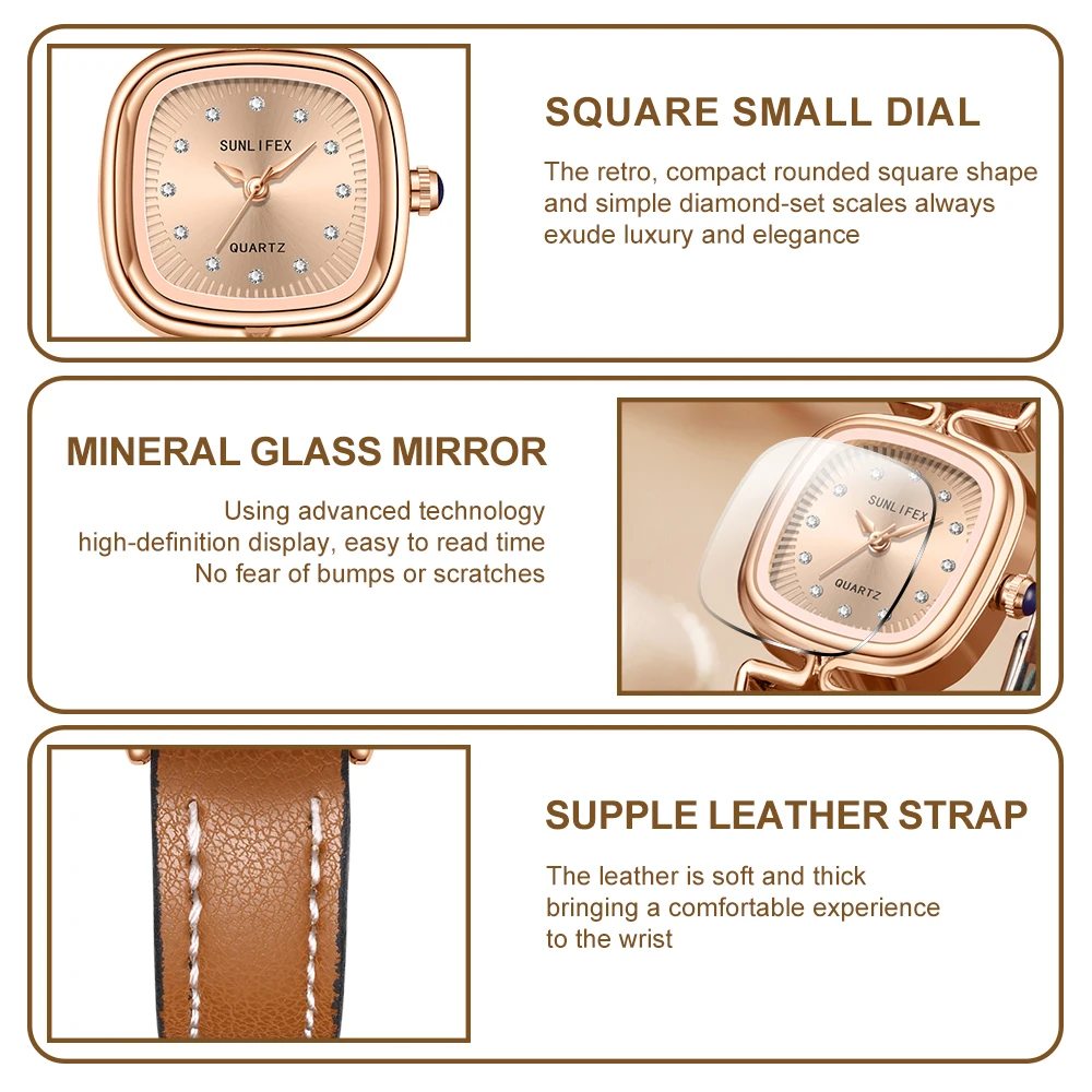 Sunlifex Women's Watches Casual Vintage Style  Analog Quartz  Watches