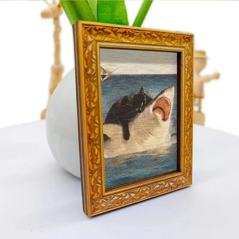 Cat & Shark Fridge Magnet 5