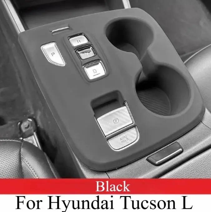

For Hyundai Tucson L 2021-2024 Central Control Gear Silicone Protective Wireless Panel Coaster Non-slip Pad Modified Interior