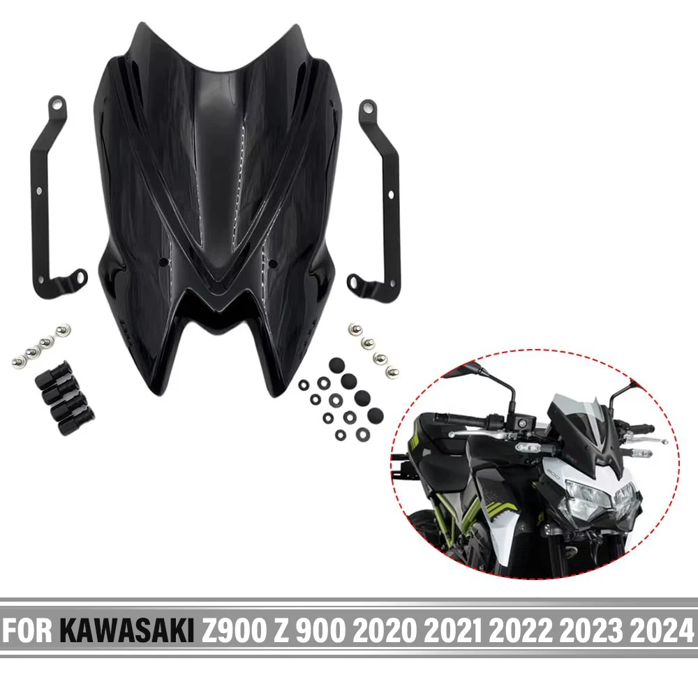 

For Kawasaki Z900 Z 900 2020 2021 2022 2023 2024 Sports Windscreen Windshield Viser Windscreen Screen Air Deflector Accessories