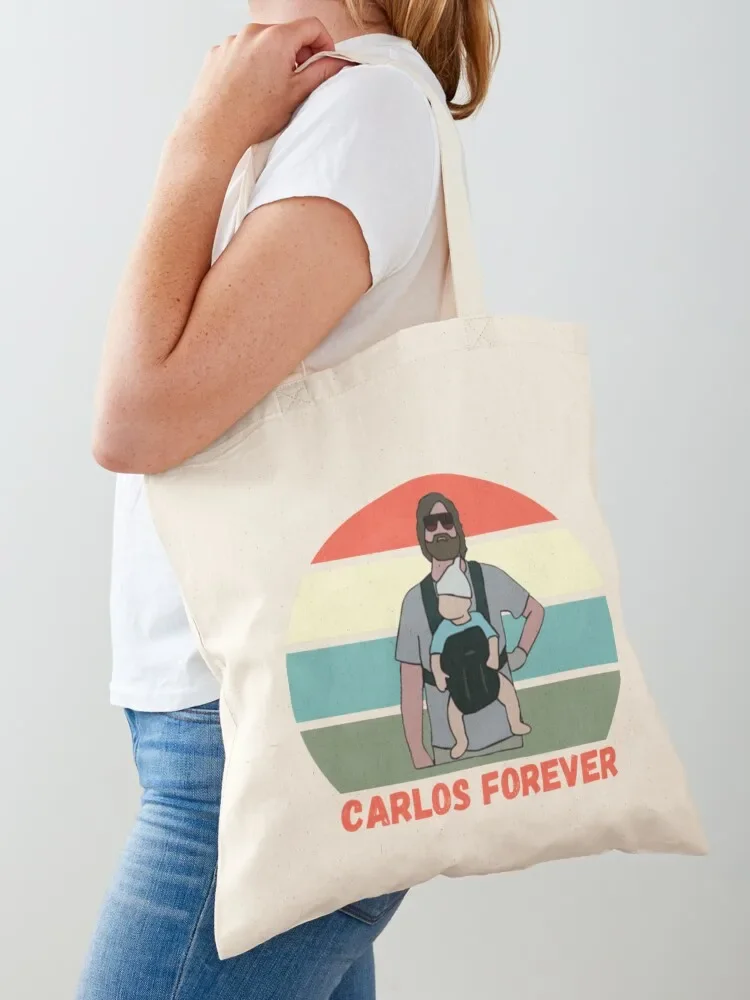 

Carlos Forever Tote Bag reusable grocery bags tote bag woman shopping bag logo Big