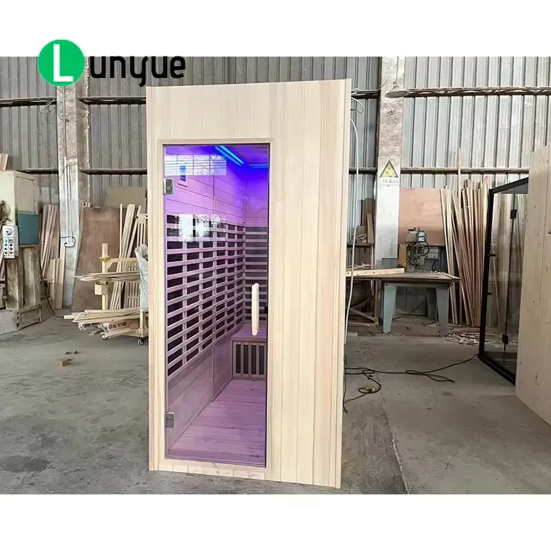 6 Person Family Steam Sauna Shower Modern Commercial Design Wet Dry Steam Room Home Spa Wellness Relaxation Easy Install