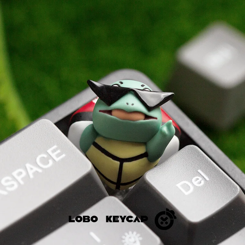 سلسلة البوكيمون Psyduck Pikachu لوحة المفاتيح الميكانيكية الطرفية لطيف شخصية Keycap Esc مادة الراتنج هدايا مخصصة إبداعية