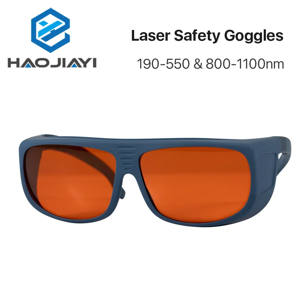 355 & 532nm Laser Safety Goggles Type C Large Size Shield Protective Glasses Protection Eyewear for UV & Green Laser