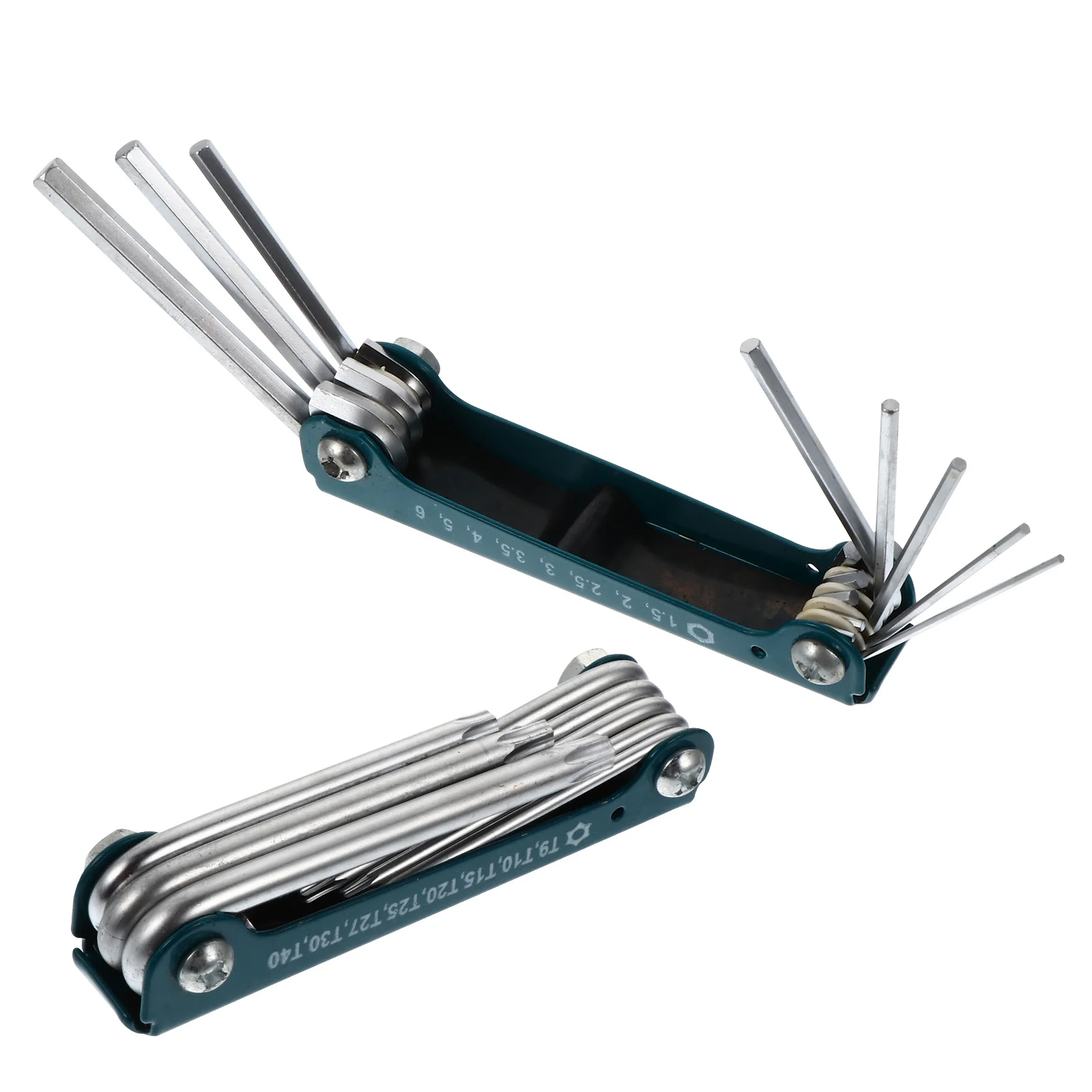 

2Pcs Folding Internal Hex Key Wrench Practical Bike Repair Spanner Easy Storage Multi-Function Repair Hand Tool