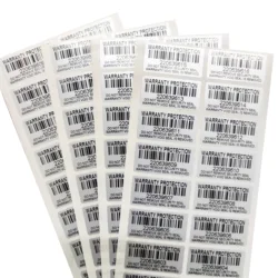 100pcs Silver Warranty Protection Sticker (30mm x 15mm) Safe Seal Anti-tamper Warranty invalid Serial number label sticker