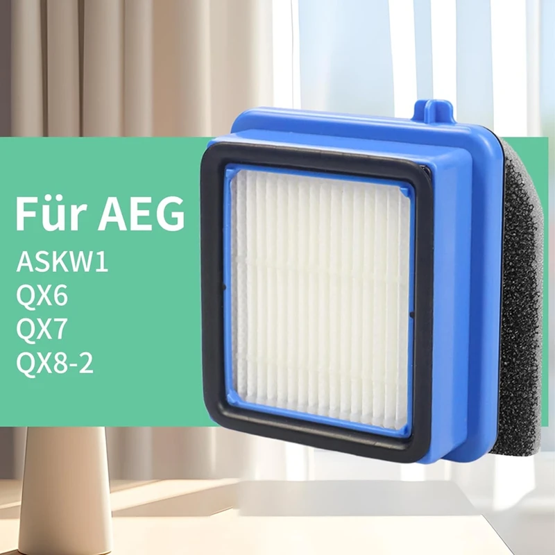 4QX7 Filter Accessory Set For AEG ASKW1 QX6 QX7 QX8-2 Vacuum Cleaner Spare Parts With Pre-Motor Filters Washable Filters