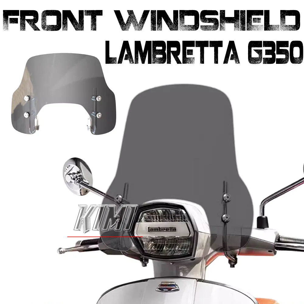 

Motorcycle Front Windshield Heighten Widened Wind Deflector For Lambretta G350 Accessories For LAMBRETTA G350 2023