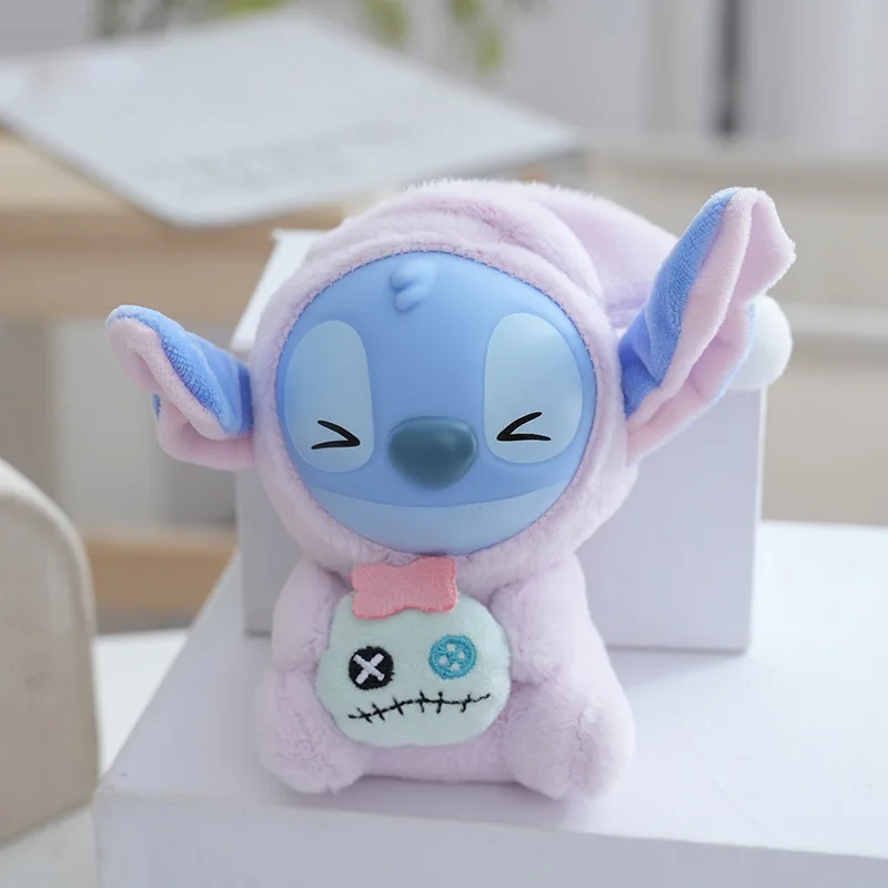 

Disney Stitch Sitting Posture Vinyl Plush Keychain Children's Backpack Pendant Doll Claw Machine Gift Children's Birthday Toys