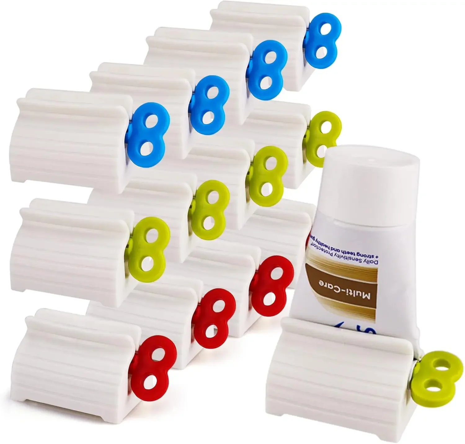 1-20pcs Rolling Toothpaste Squeezer Lazy Man Shampoo Manual Toothpaste Clip Manual Toothpaste Versatile Facial Cleanser Squeezer