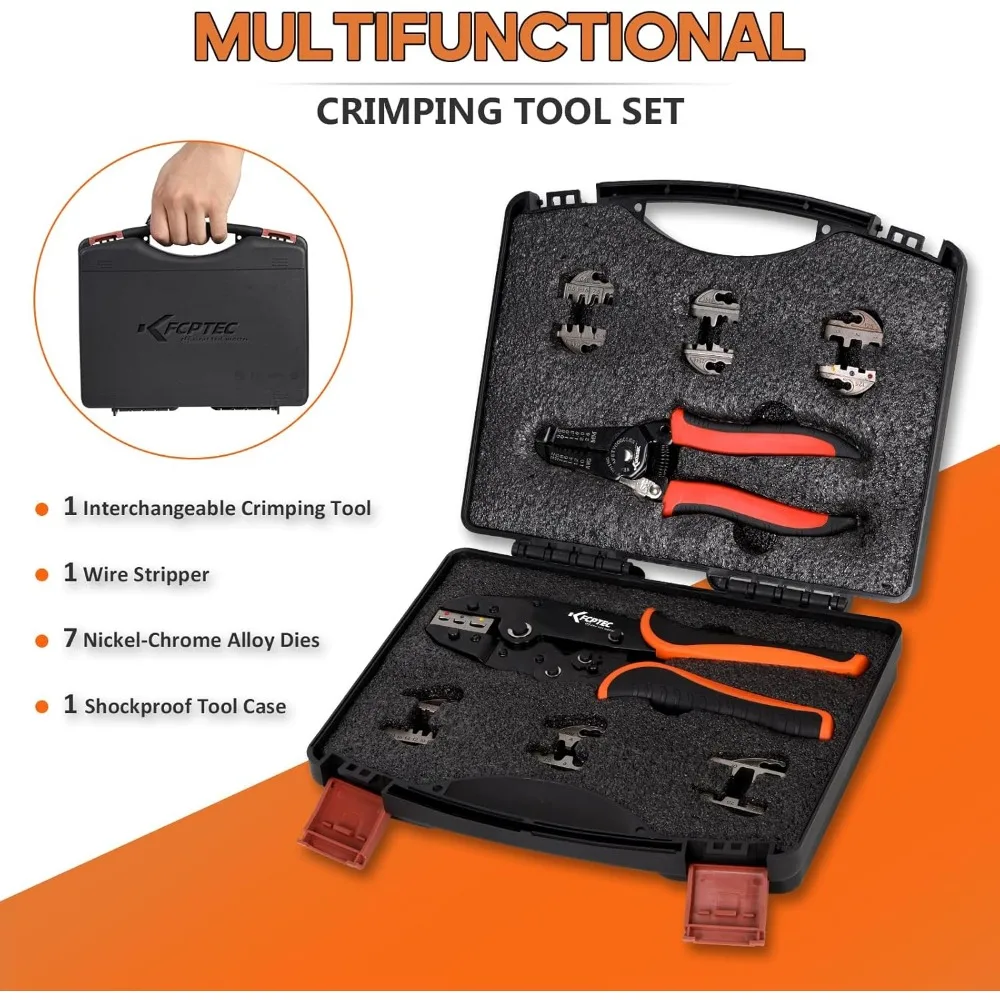 طقم مكشكش مكون من 9 قطع مع فكي قابل للتبديل للمشروعات الكهربائية والسيارات والطاقة الشمسية