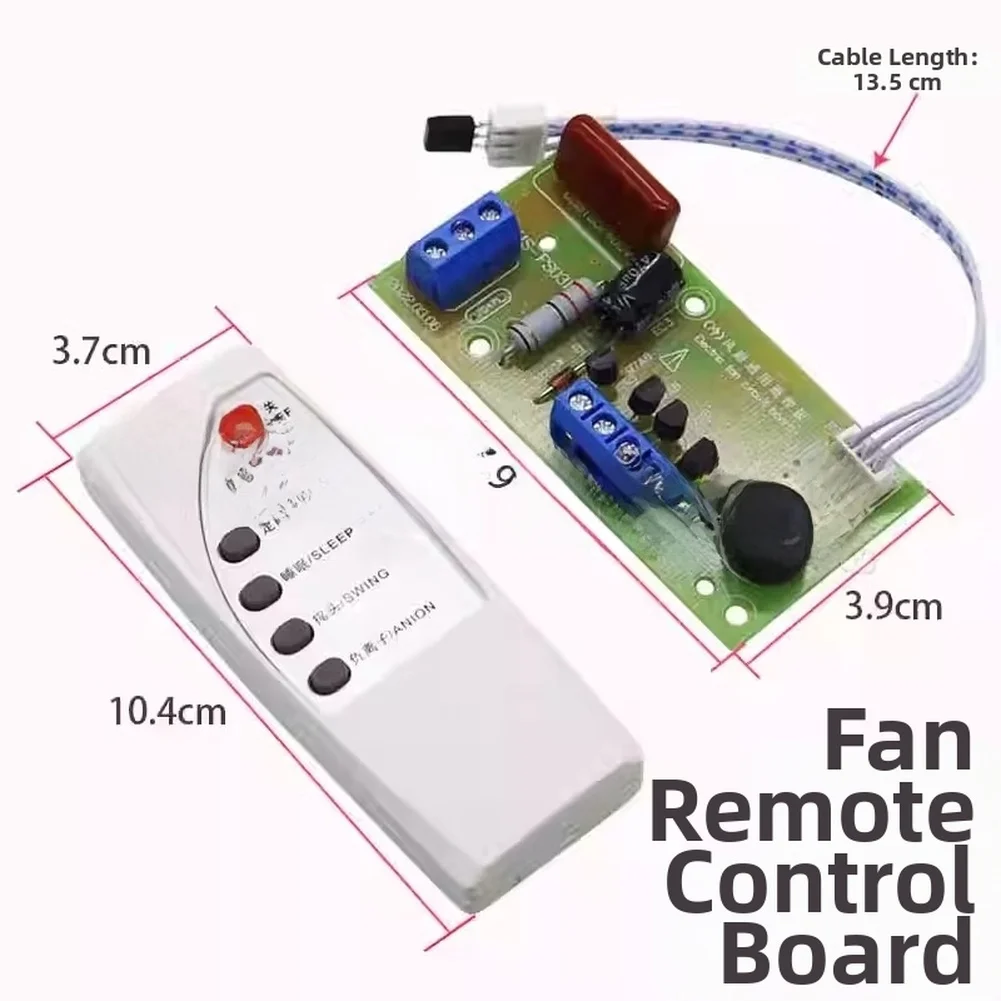 Replacement Circuit Board Kit for Fan Remote Controls Supporting High Medium Low Speeds Timer and Swing Features