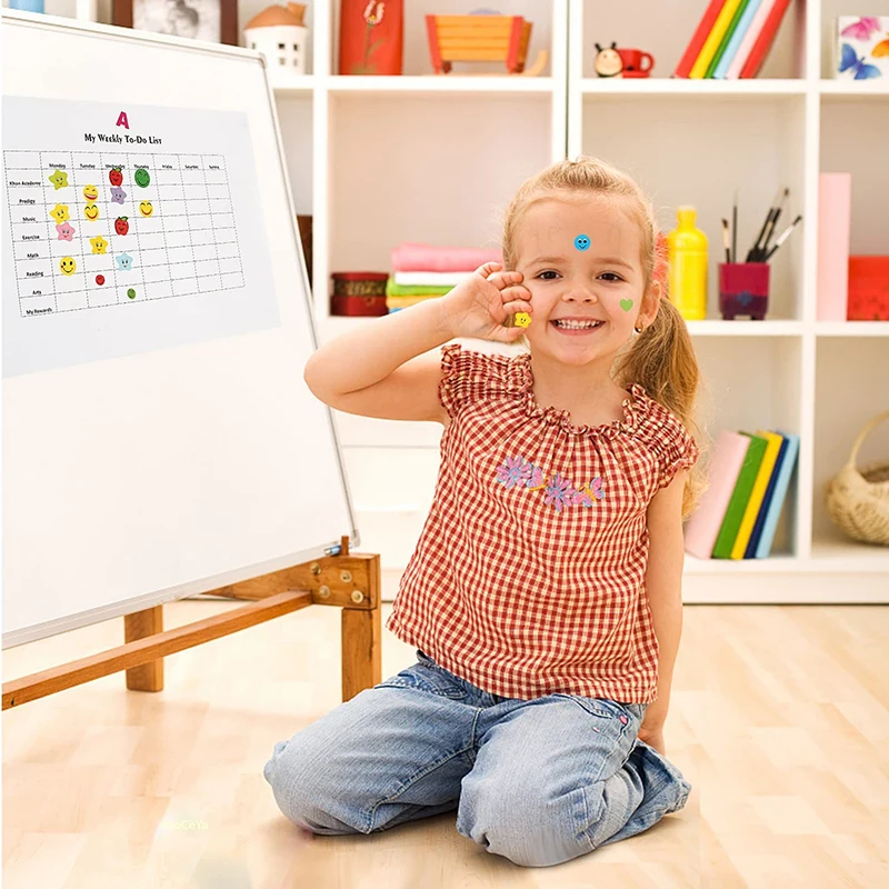 327-2250 Stück Niedliche Notizbuch-Aufkleber Stern Zahlen Buchstaben Belohnungsaufkleber für Lehrer Eltern Kinder Geschenk Spielzeug – Detail 7