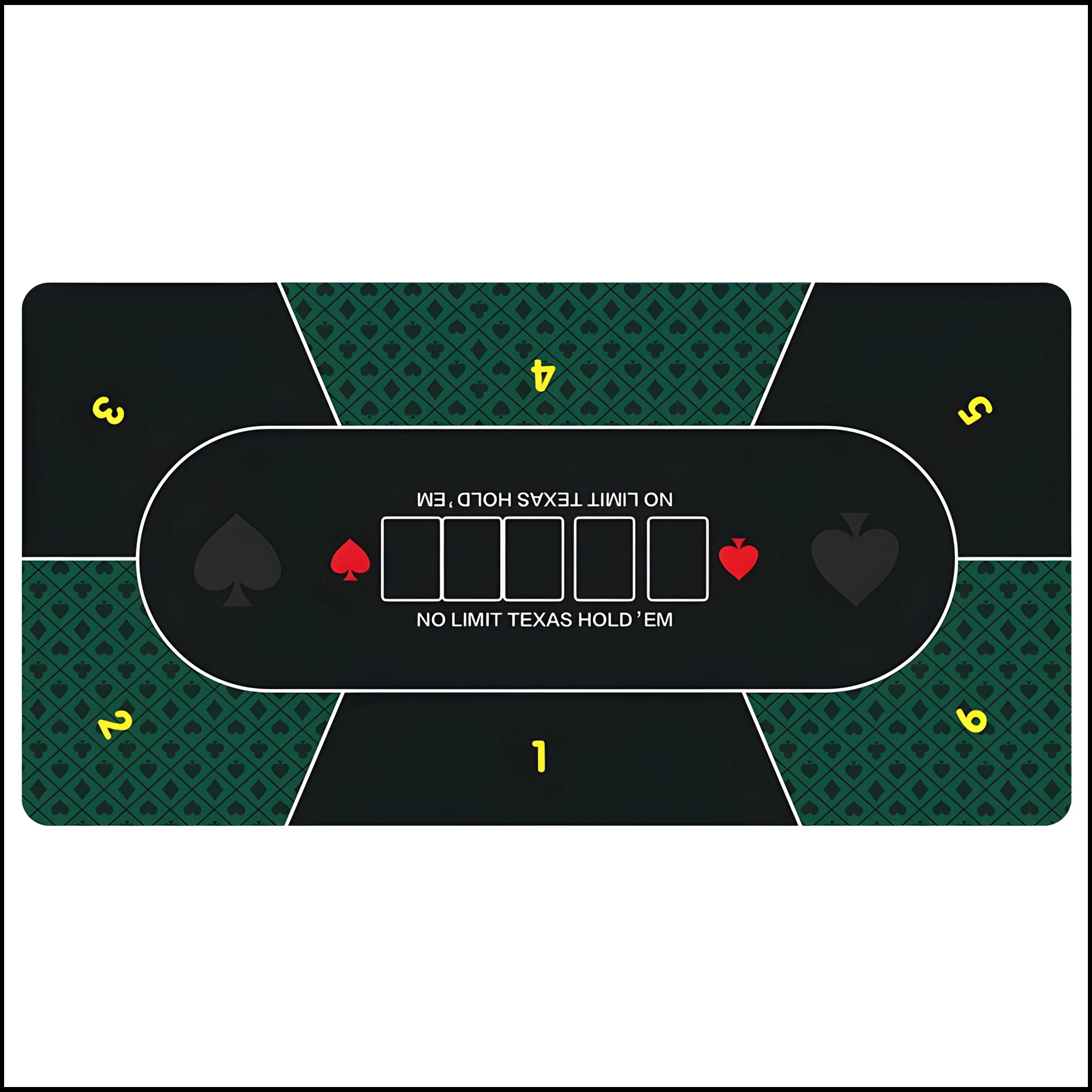 

120x60cm Texas Hold 'em Poker rubber table mat for board and card games party multiplayer game poker mat