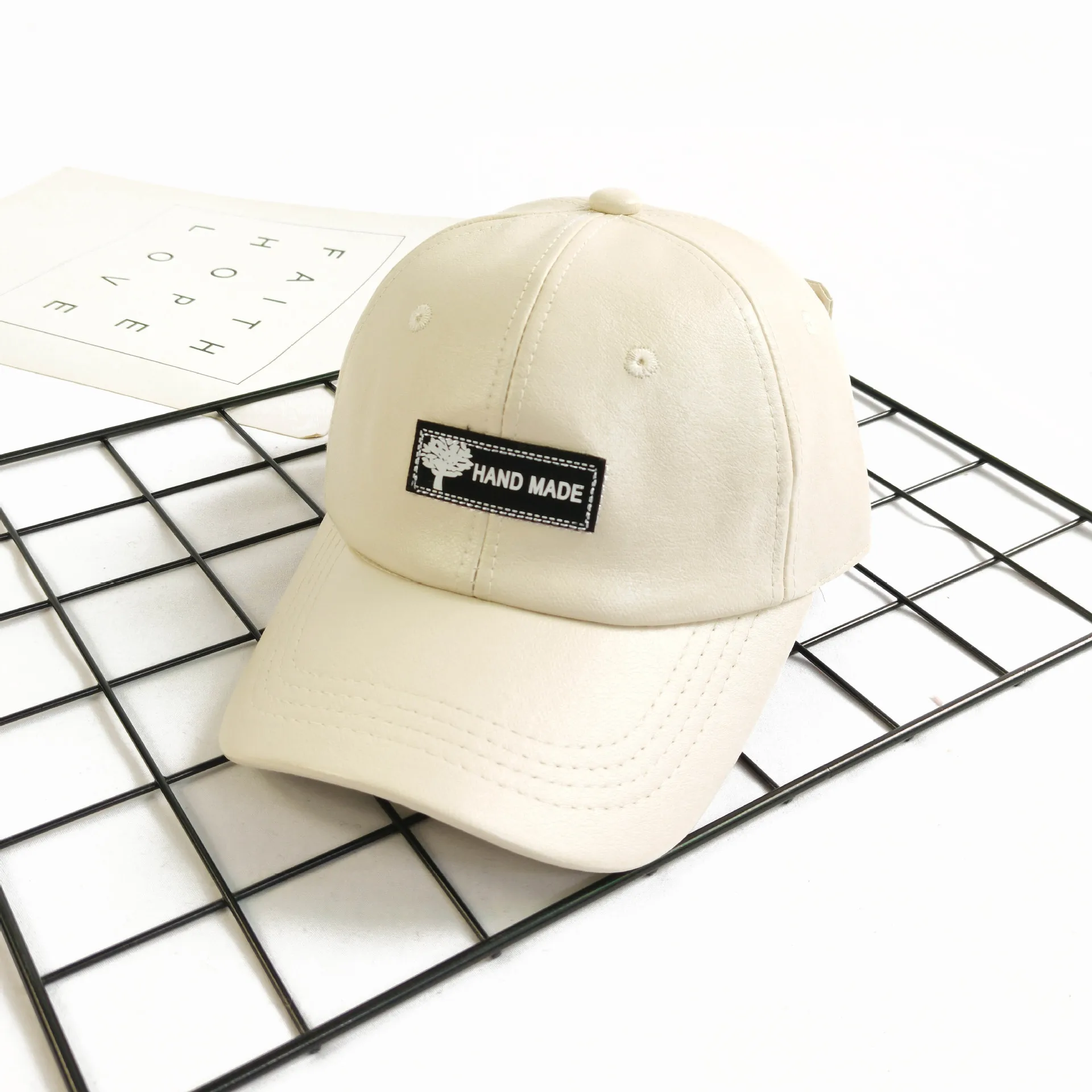 1PC Alle-spiel PU Leder Sonnenbrille Hut Hübsche Streetwear Pilot Gläser Hut Koreanischen Stil Persönlichkeit Schirmmütze – Detail 3