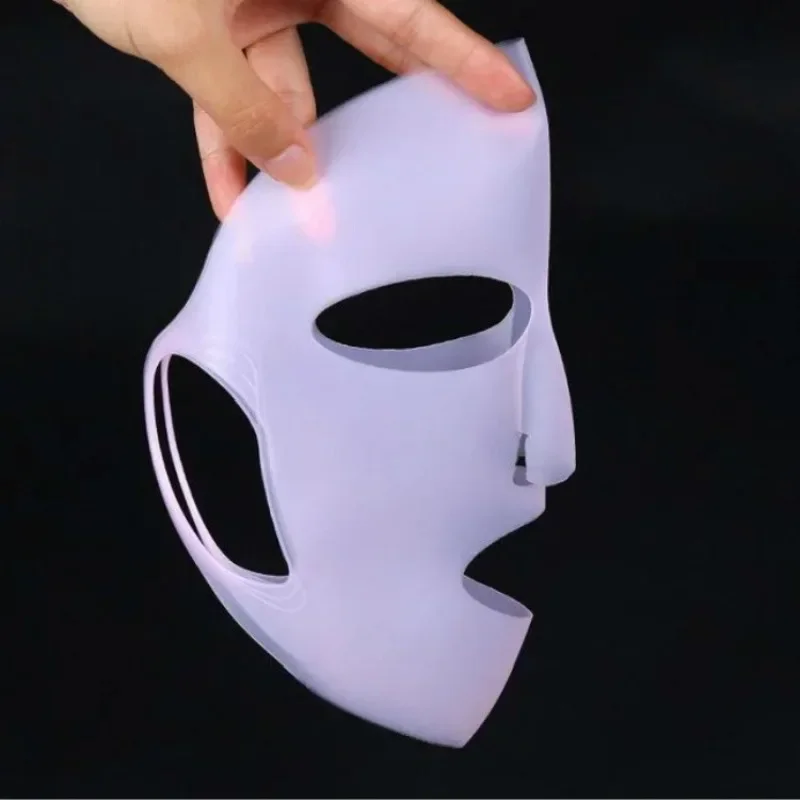 Silicone Face Mask Reusable Moisturizing Lifting Firming Anti Wrinkle V Shape Face Firming Gel Sheet Mask Ear Fixed Skin Care
