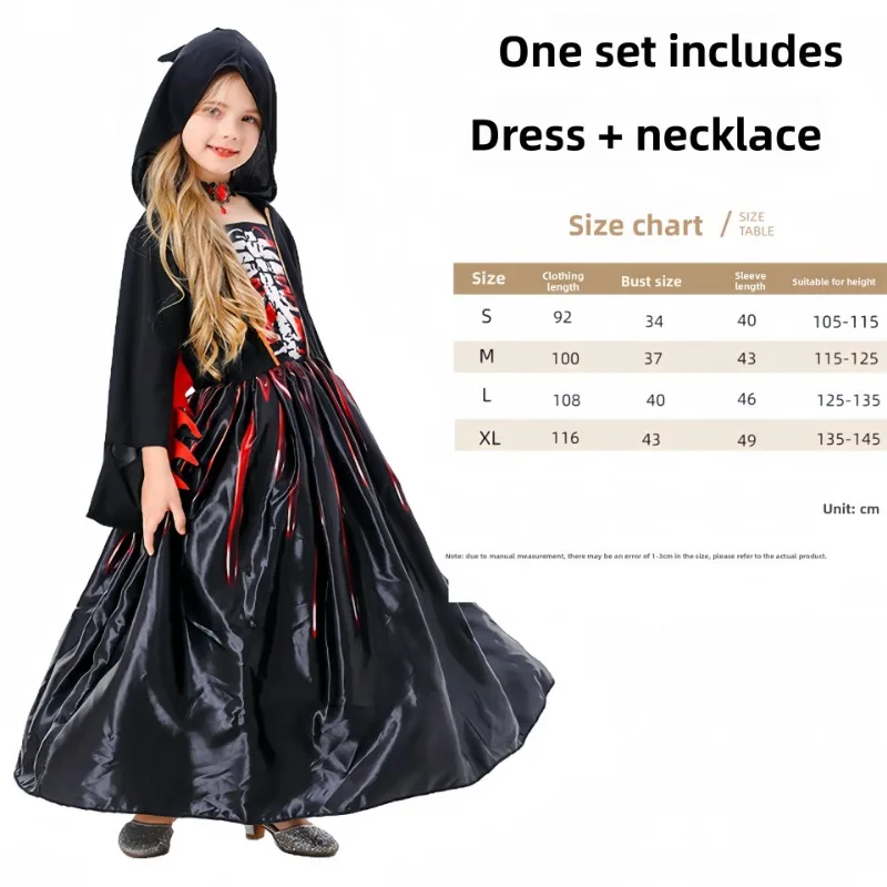 Halloween New Cosplay Witch Skeleton Costume Festival Cosplay Play Vampire Stage Party Performance Costumes