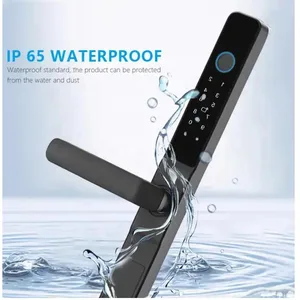 Tuya WiFi Dwaterproof Smart Water Door Schloss Digitale Druckkennwort RFID Keyless Digital Electronic Lock Aluminium/Slide Glass 12 Hauptverkauf Elektronische Verriegelung für Aluminiumtür - №2