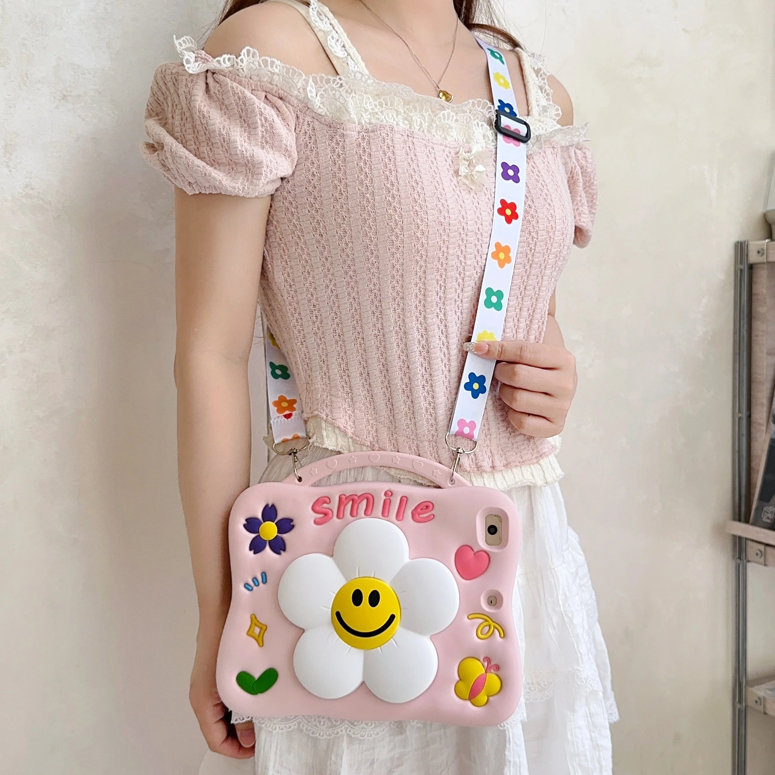 Tablet Cover Case For Samsung Galaxy Tab A7 A8 A9 T290 T295 T297 8.0 X110 X115 X117 X210 X200 Sunflower Pattern Stand