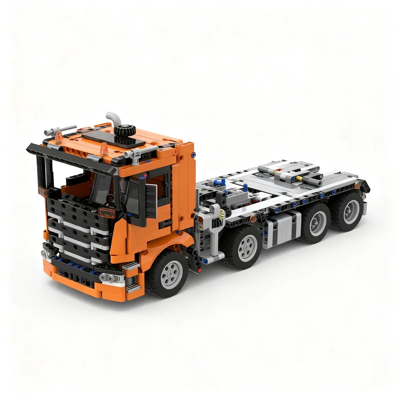 

1057PCS Scanied Container Tractor Trailer Unit Dump Truck Tower Head Model Creative Ideas Child Toy Assembly Puzzle BirthdayGift