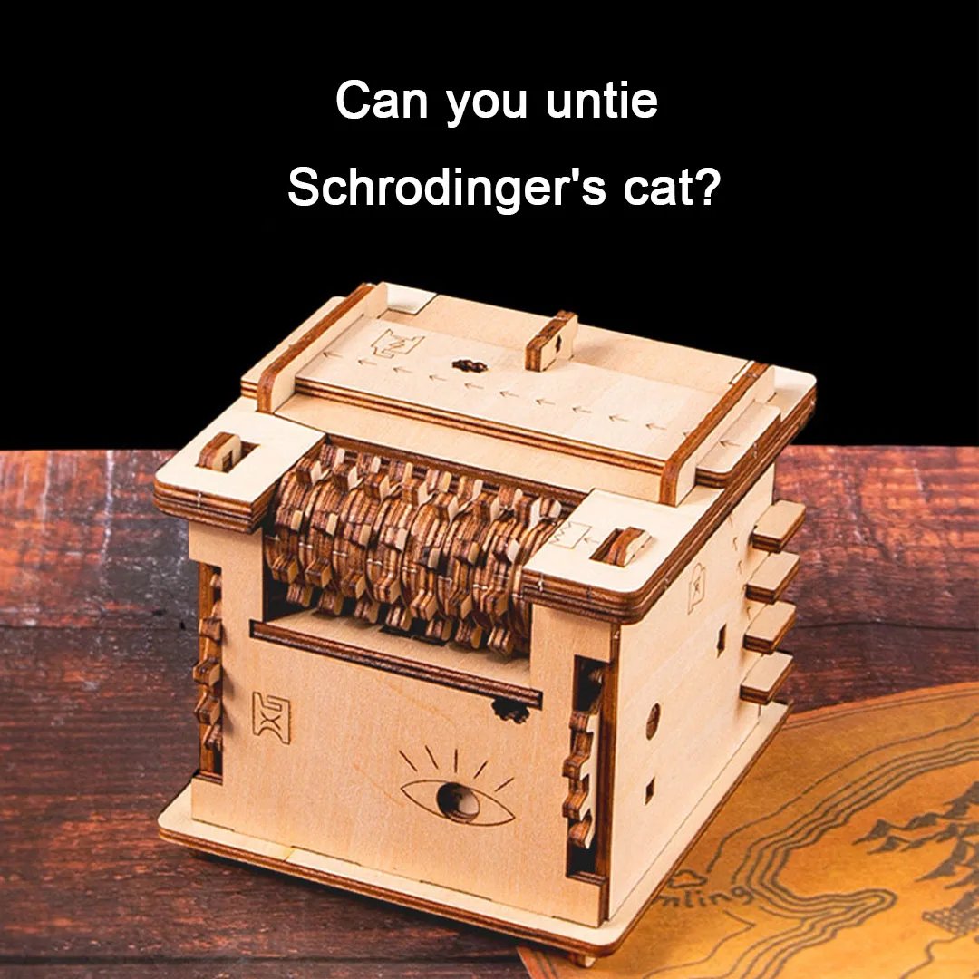 puzzle box Schrodinger's cat organ box educational toy IQ