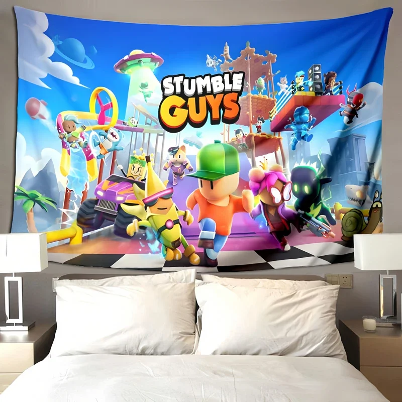 

Stumble Guys game pattern blanket living room bedroom decoration children's room soft and comfortable baby blanket birthday gift