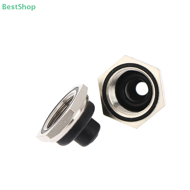 ♥5Pcs M12 * 0.75 12MM Toggle Switch Waterproof Cap With Hexagonal Metal Edge Accessories