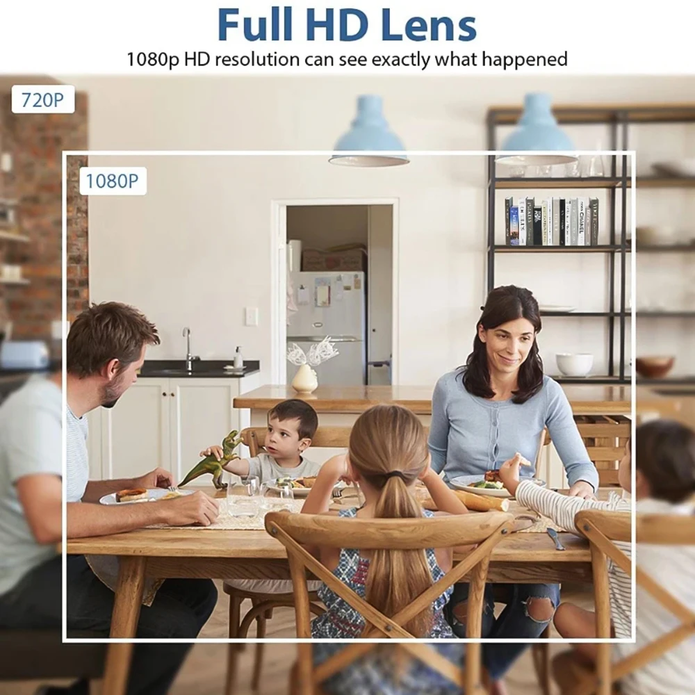 Wifi DIY IP Camera HD 1080P Video Recorders Camera 120° Wide Angle Motion Detection Home Baby Monitor Video Surveillance Cam