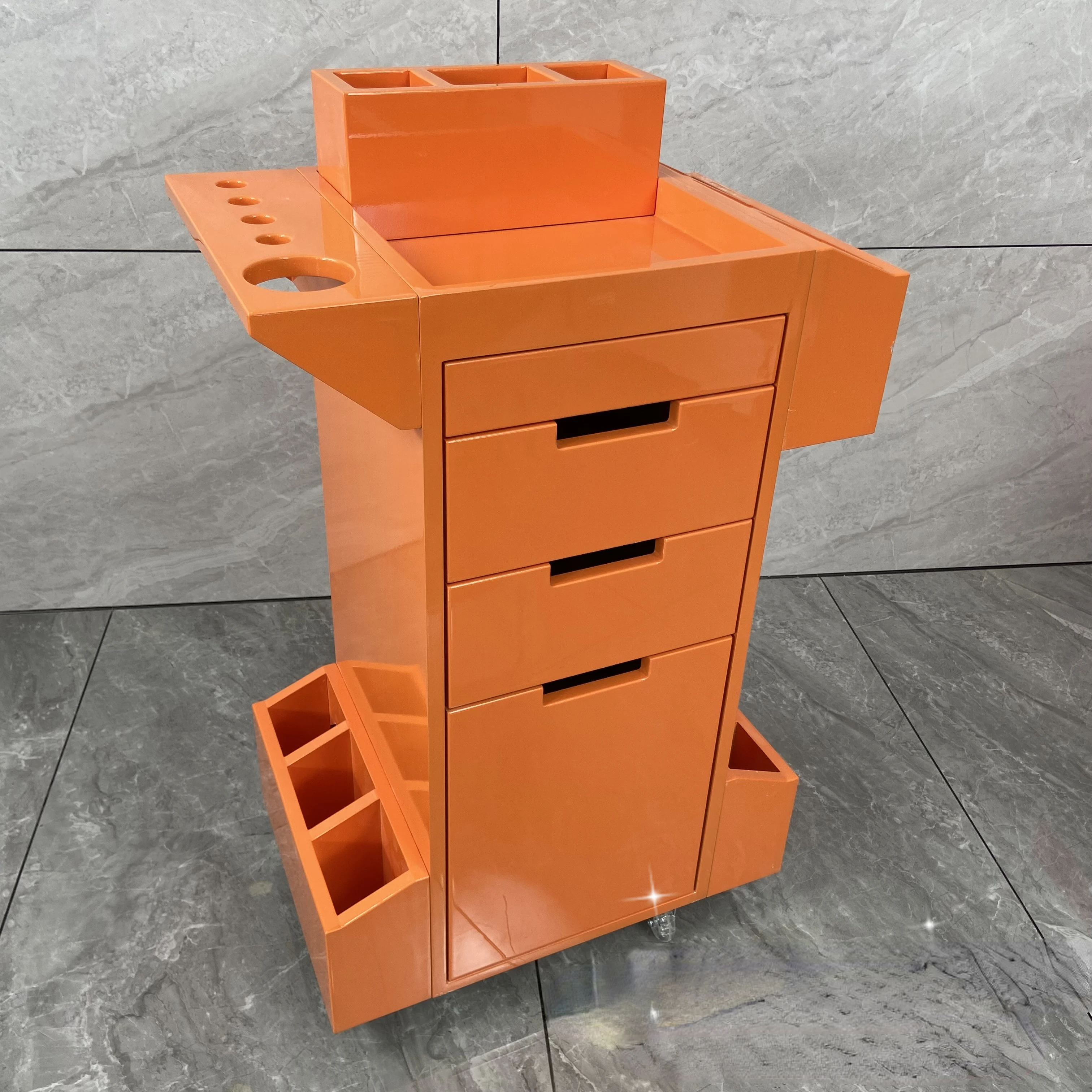 Barber Shop Tool Cabinet Hair Salon Special Tool Car Beauty Salon Multi-functional Shelf Hair Salon Cutting Cabinet