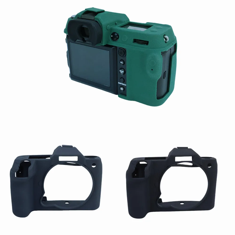 Funda de goma de silicona para cámara Digital Fujifilm GFX100SII GFX100S GFX50SII, marco Protector, carcasa de piel