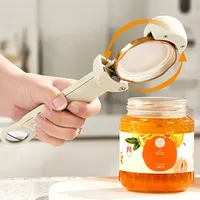 2.5-9.5cm Adjustable Lid Multifunctional Retractable Bottle Opener Stainless Steel Can Opener Wine Beer Opener Kitchen Gadget