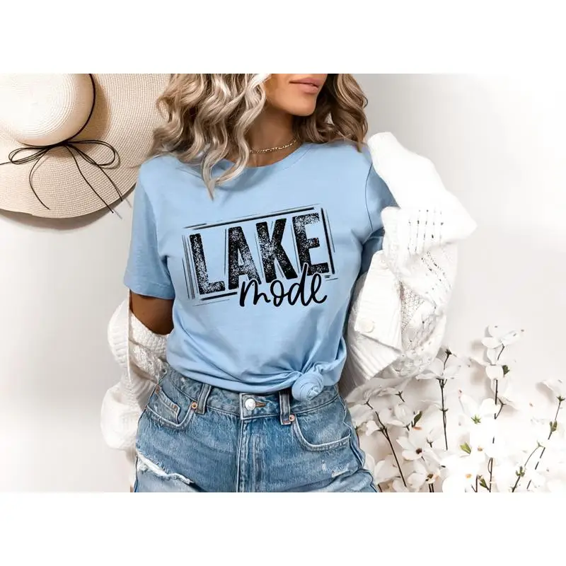 Lake Mode T Shirt Vacation Life Summer Girl Nature Camping Squad