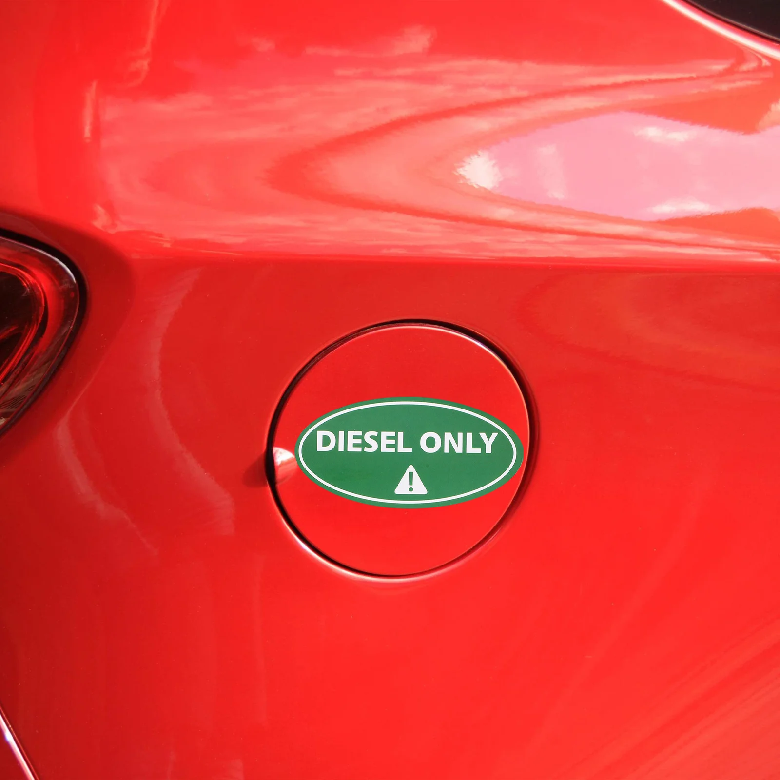 

30Pcs Vehicle Fuel Cap Stickers Only Mixed Fuel Labels Warning Decals Copper Material Durable Bright Colorful for Leak