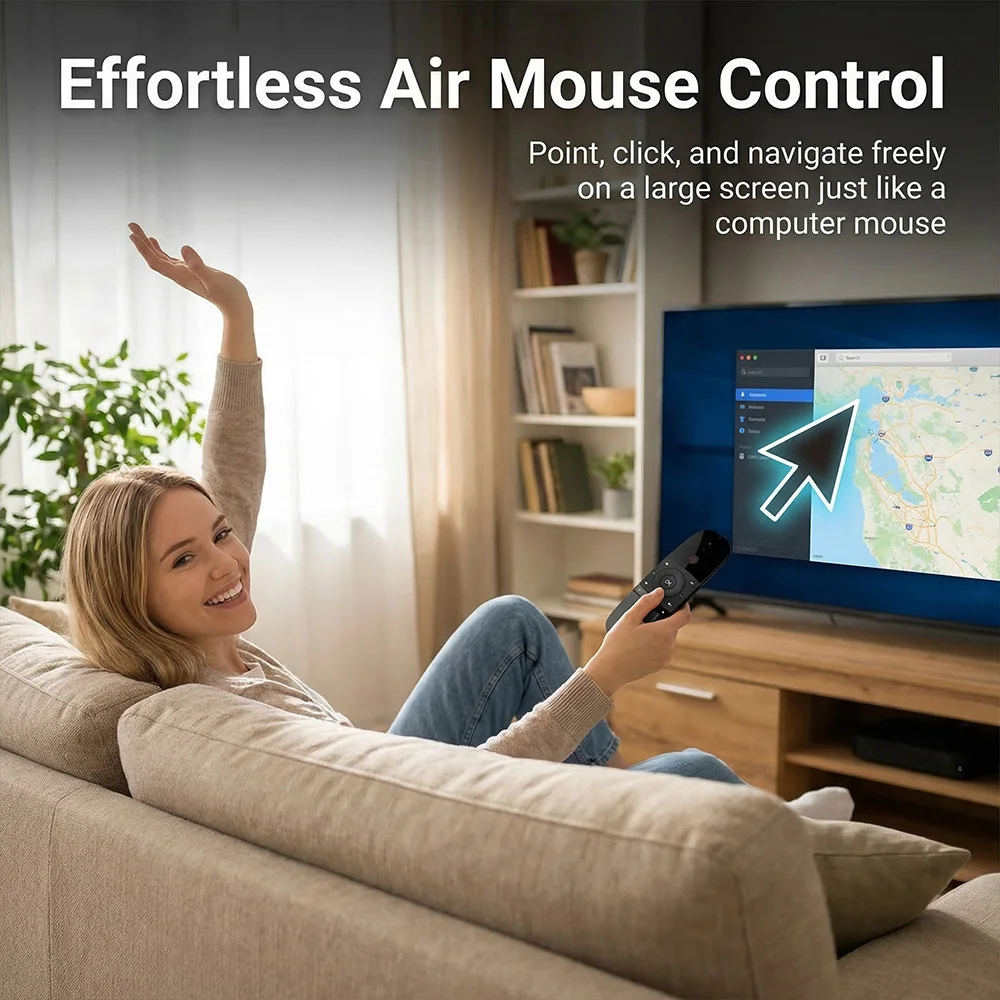 W1 Air Mouse Wireless Keyboard Remote Control 2.4G IR Learning 6-Axis gyroscope Motion Sense for Smart TV Android TV Box PC