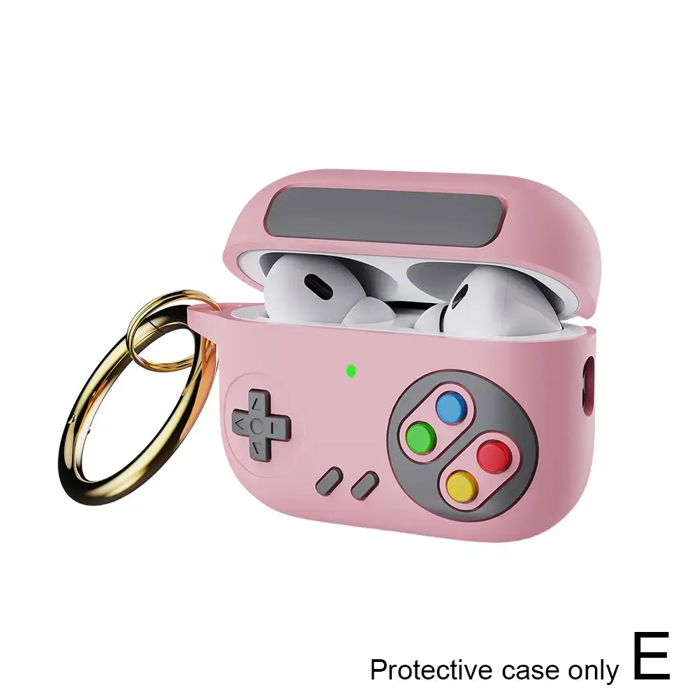 Pokrowiec na słuchawki na 4 silikonowe retro konsole do gier na 4 słuchawki Bluetooth Pokrowiec ochronny na słuchawki C V0e3