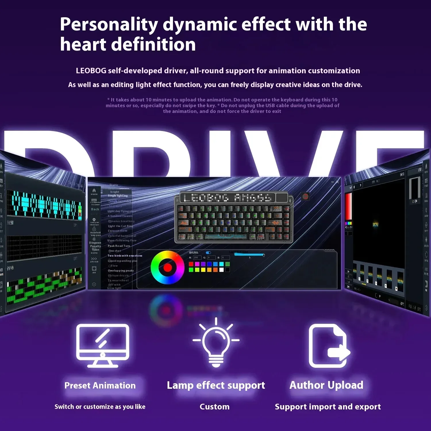 LEOBOG AMG65 Drahtlose RGB Tri Mode Mechanische Tastatur Hot Swap TFT LED Bildschirm Esports Tastaturen Anpassen PC Zubehör Geschenke