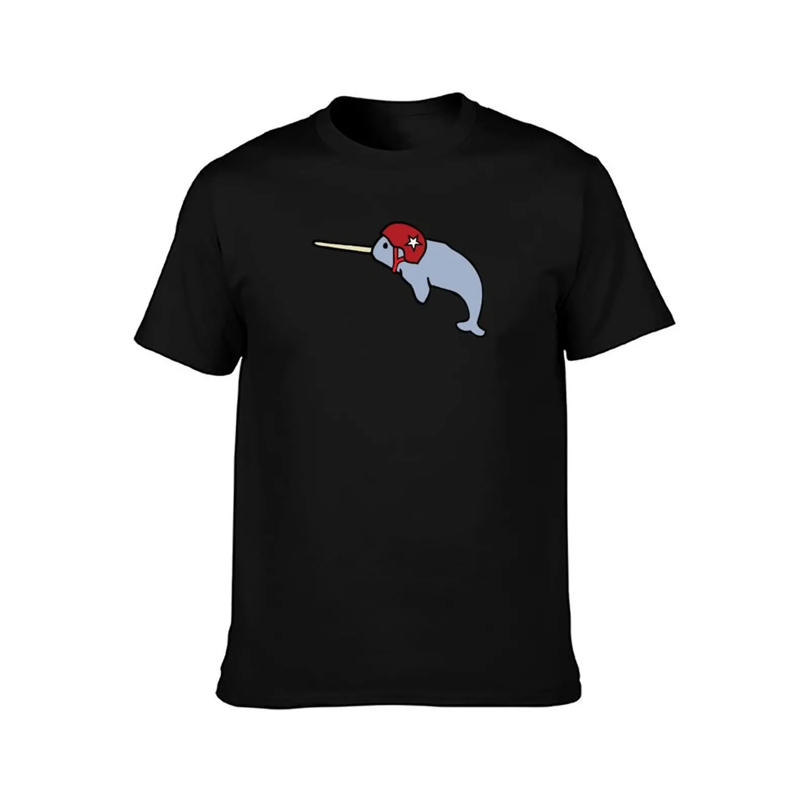 Roller Derby Narwhal T-Shirt Large Size Loose Casual Tee T-Shirt