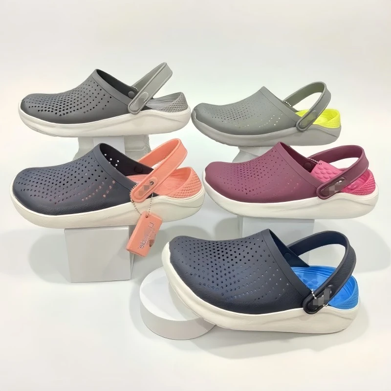 

Spring new 2026 hole shoes flat sandals men and women couple beach shoes