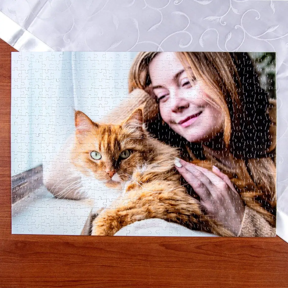 35/300/500/1000pcs Personalized Custom Photo Puzzle pet Jigsaw Puzzle for Every Piece is Unique - Pieces Fit Together Perfectly