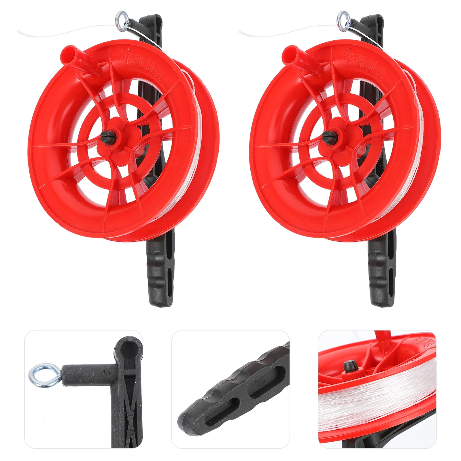 

2 Pcs Kite Line Wheel Professional Winder Sports Tool Reel Outdoor Wire Flying Kites Control