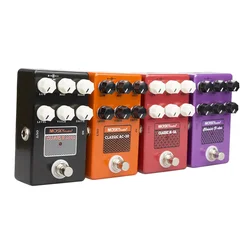 MOSKYaudio-Pedal de efecto de guitarra clásica, M-SA /M-SHALL /F-DER/altavoz, simulación True Bypass, carcasa de Metal completa