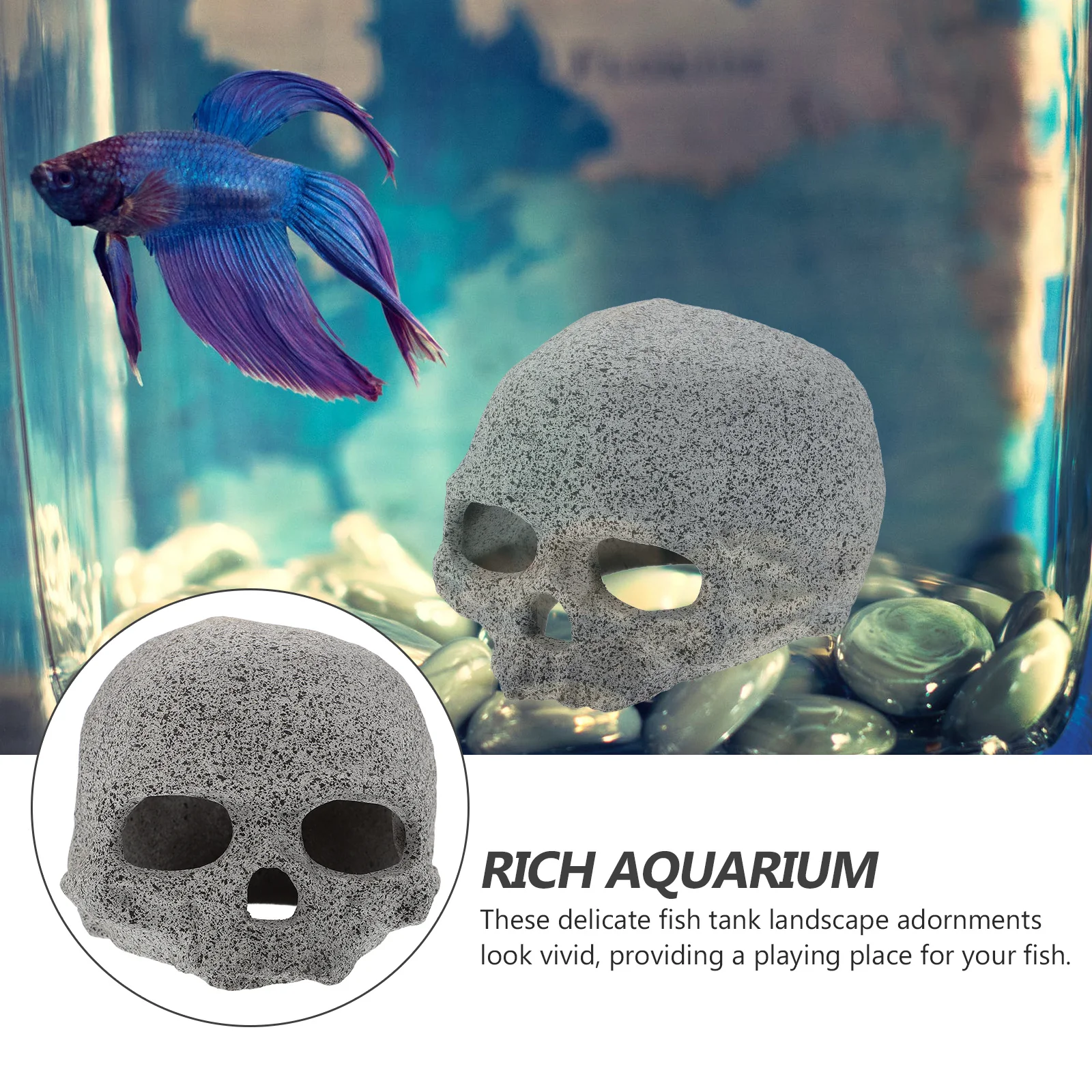 

Ceramic Cave Stone Fish Tank Pot Aquarium Decoration Lifelike Hideout Playful Landscape Safe Freshwater Aquarium Stone Cave