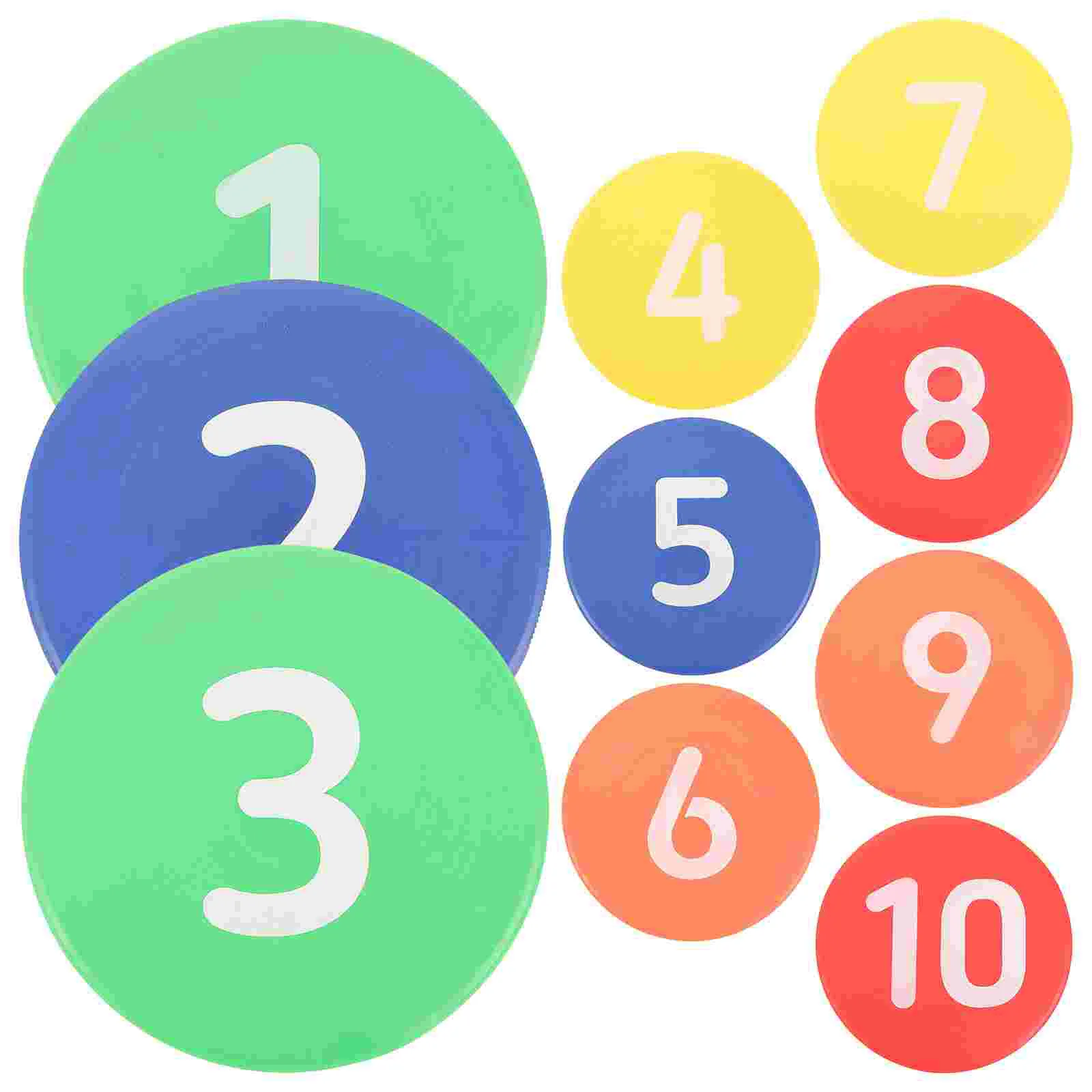 10 Pcs Marking Plate Football Training Discs Signs for Soccer Sports Equipment Exercising Tool Markers