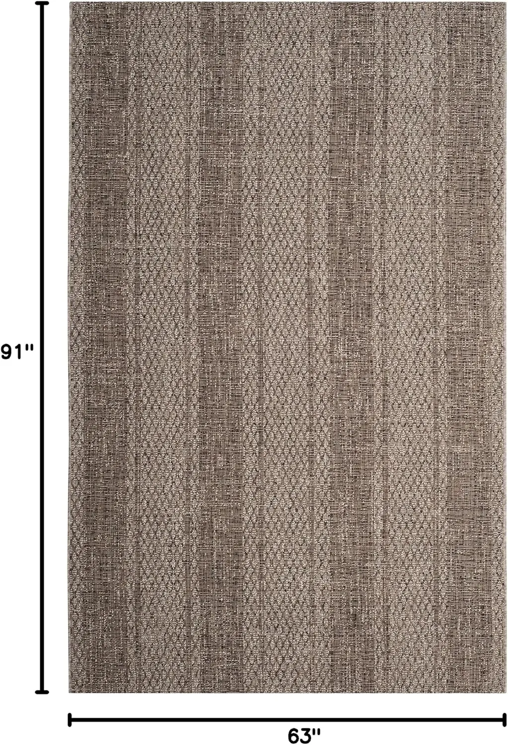 Washable Rug Outdoor Courtyard Collection - 5'3