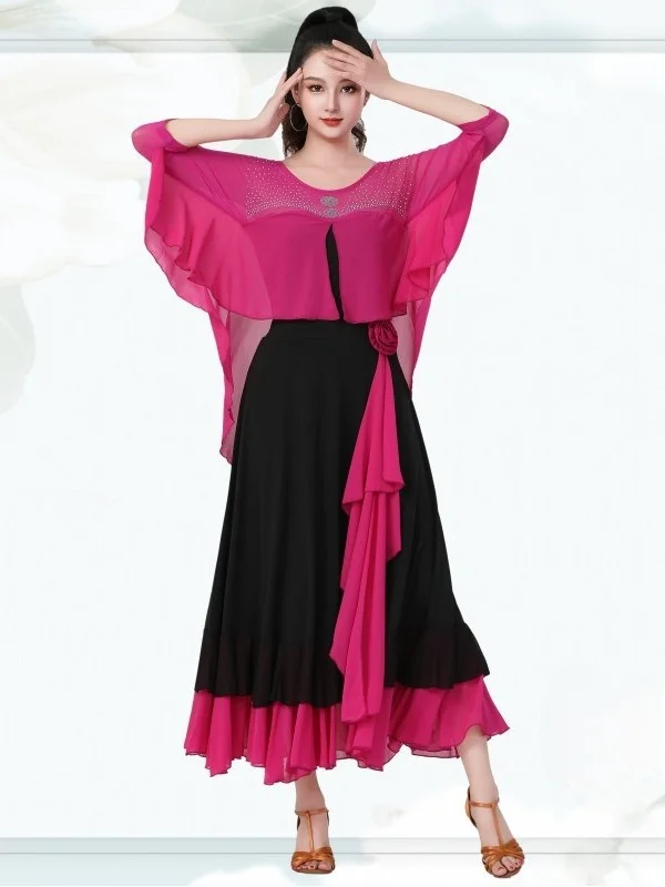 nuevo-estilo-vestido-maxi-con-falda-de-media-pierna-y-borde-de-cuatro-hojas-de-loto-para-baile-cuadrado-ropa-deportiva-para