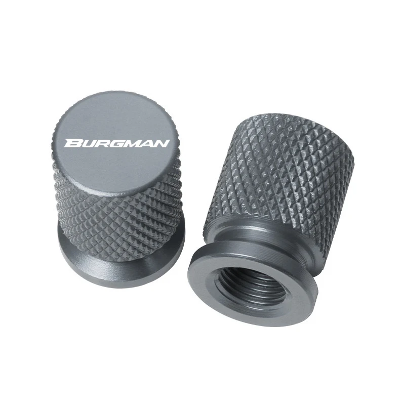 2 pçs cnc accessorie tampas da haste da válvula do pneu da roda tampas herméticas para suzuki burgman 650 400 125 200 250 an650 an400 an125 an200